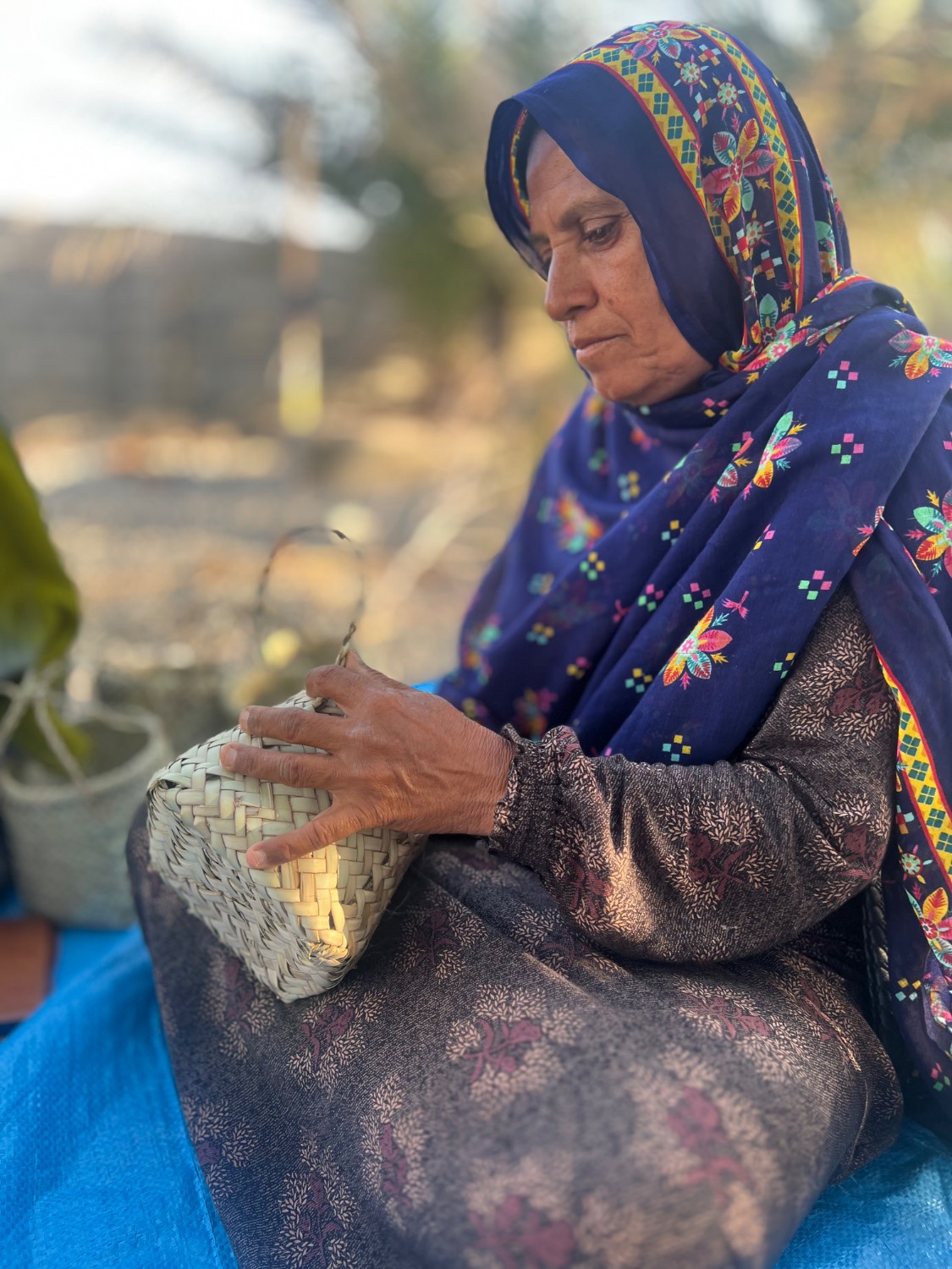 سبد دست‌ساز و هنر زنان قلعه‌گنج
